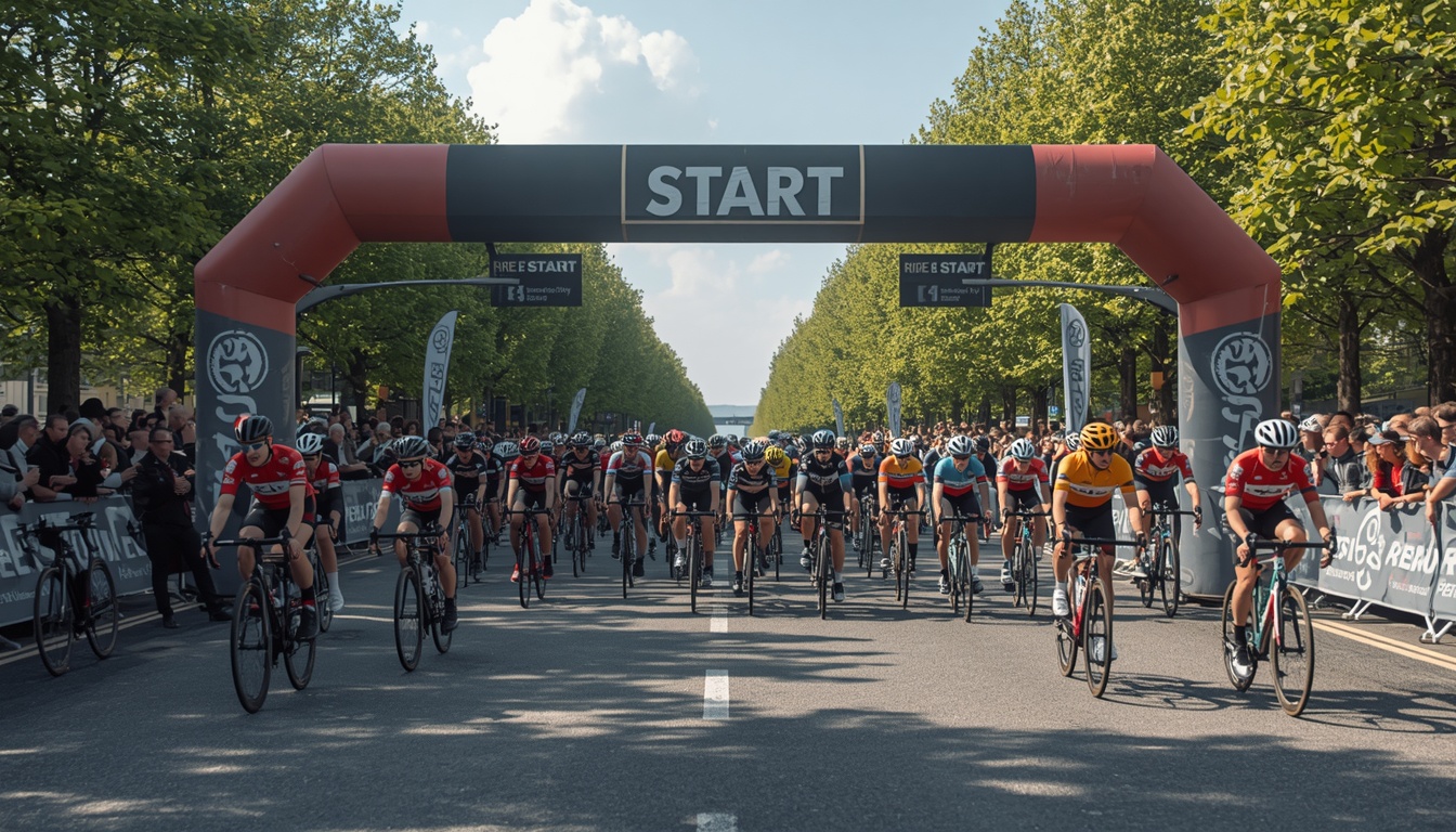 Muscledetoxpure cycling event briefing at ride start