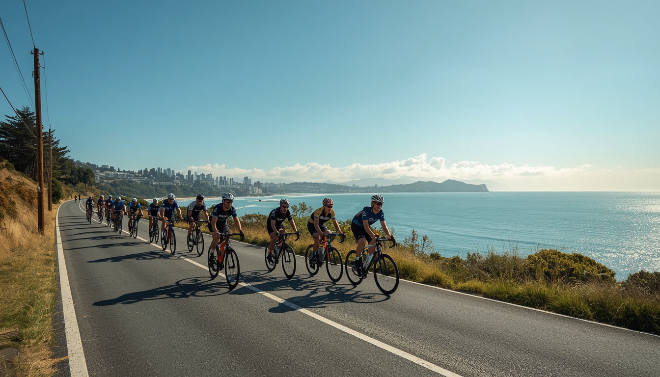 Muscledetoxpure group cycling ride along Auckland coast
